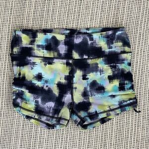 Victoria’s Secret Sport Knockout Ruched Gym Shorts Black Pastel Small